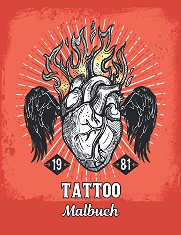 Tattoo Malbuch: Malbuch Tattoo für Erwachsene Stressabbau 50 Einseitige Tattoos Geschenk für Tattoo-Liebhaber Entspannende Tattoo-Designs 100 Seite ... und Entspannung Erwachsene Malbuch
