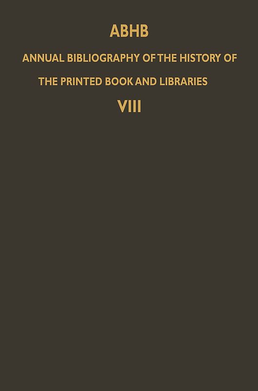 ABHB Annual Bibliography of the History of the Printed Book and Libraries