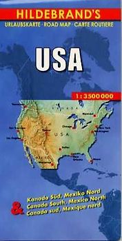 USA. Kanada Süd, Mexiko Nord 1:3,5 Mill. Mit Alaska, Puerto Rico, Hawaii