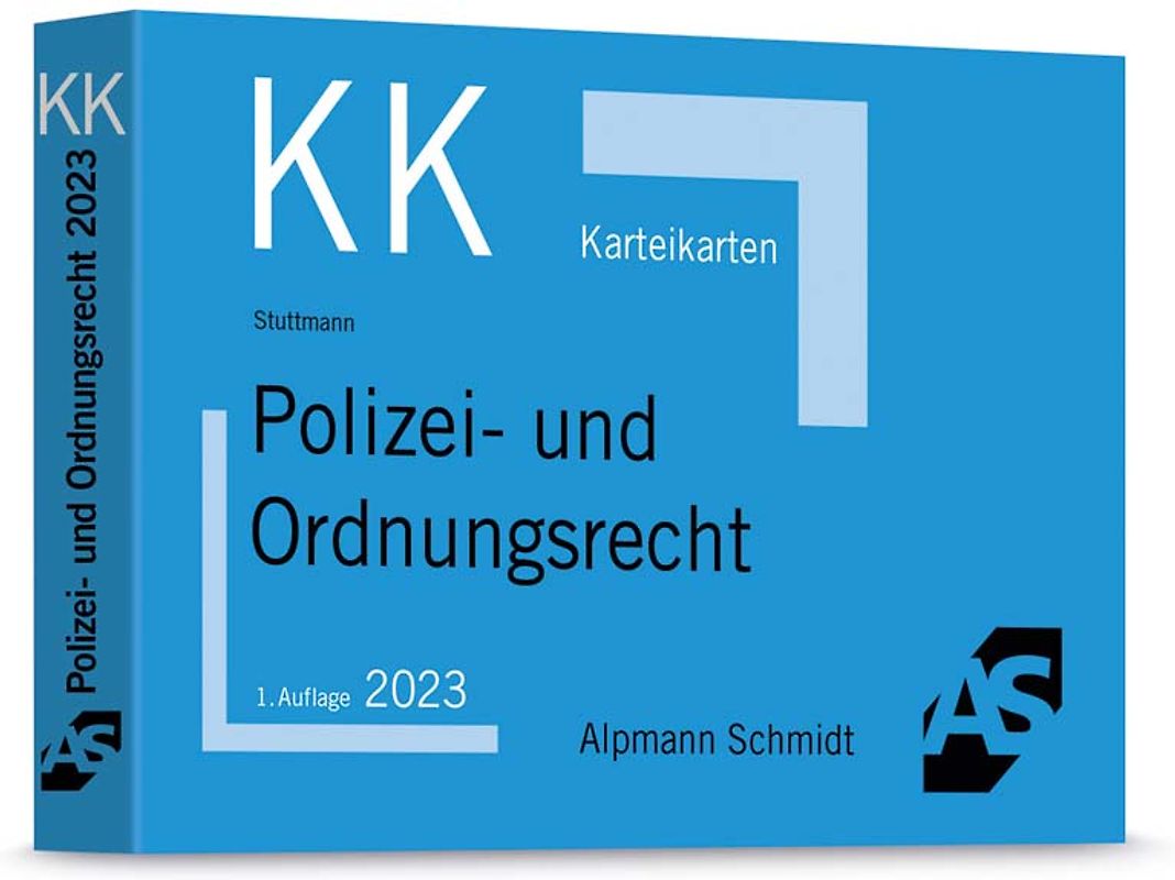 Karteikarten Polizei- und Ordnungsrecht