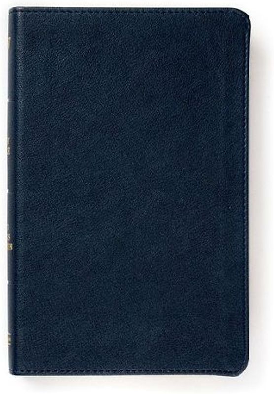 KJV Personal Size Bible, Navy Leathertouch