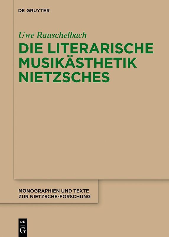 Die literarische Musikästhetik Nietzsches