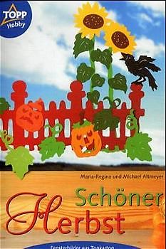 Schöner Herbst. Fensterbilder aus Tonkarton