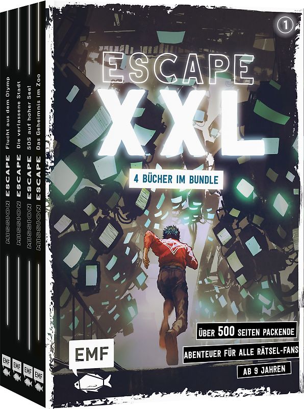 Escape XXL – über 500 Seiten packende Abenteuer für alle Rätsel-Fans ab 9 Jahren (Band 1)