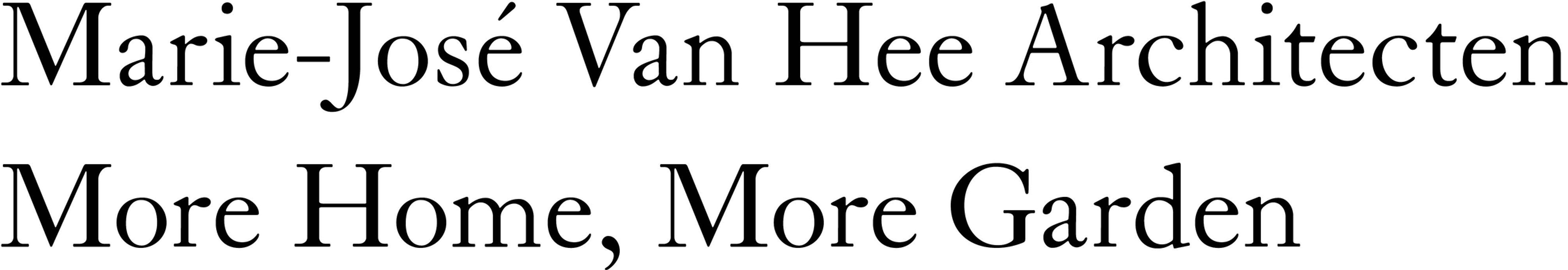 Marie-José Van Hee architecten: More Home, More Garden