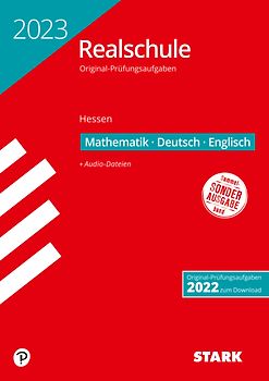 STARK Original-Prüfungen Realschule 2023 - Mathematik, Deutsch, Englisch - Hessen