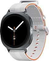 Samsung Galaxy Watch8 40 mm Boîtier aluminium graphite sur Sport Chic S/M blanc [Wi-Fi + 4G]