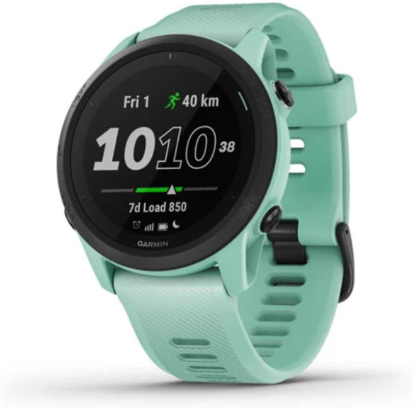 Garmin Forerunner 745 vert et bracelet en silicone vert neo tropic