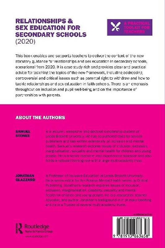 Relationships and Sex Education for Secondary Schools (2020)