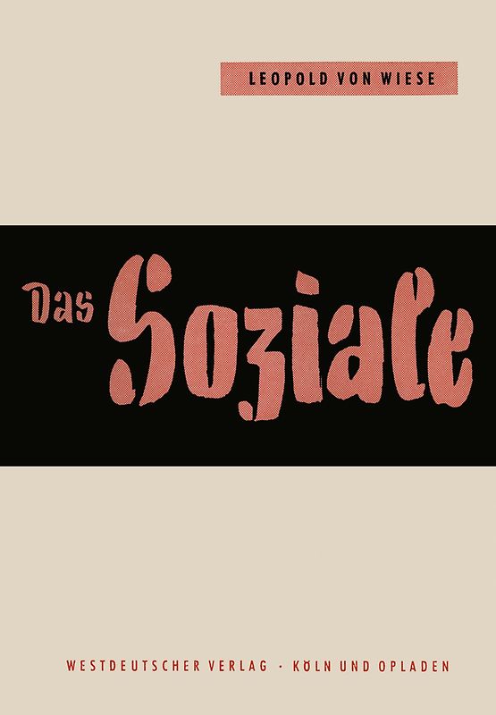 Das Soziale im Leben und im Denken