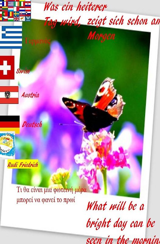 Was ein heiterer Tag wird, das zeigt sich schon am Morgen deutsch griechisch
