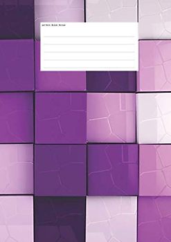 Hefte - Blöcke - Notizen: Klötze rosa pink Notenheft DIN A4, 50 Seiten, 12 Systeme