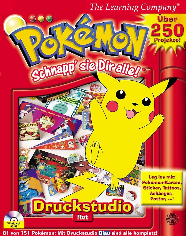 Pokemon: Schnapp' sie Dir alle! - Printstudio Rot PC Spiele