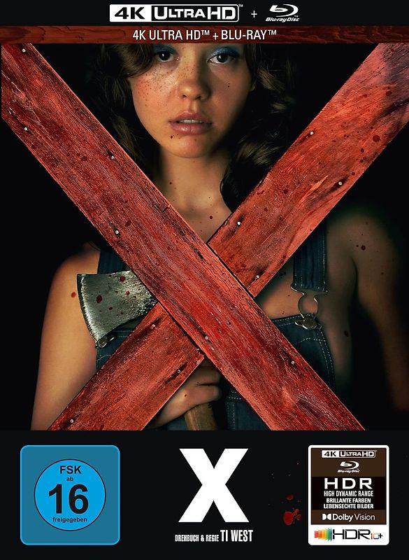 X [Limited Mediabook Edition, Cover A, inkl. Blu-ray] 4K Ultra HD Blu-ray
