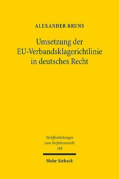 Umsetzung der EU-Verbandsklagerichtlinie in deutsches Recht