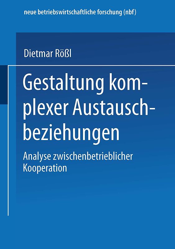 Gestaltung komplexer Austauschbeziehungen