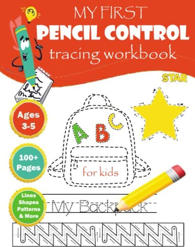 My First Pencil Control Tracing Workbook for Kids Ages 3-5: Preschool Activities Handwriting Tracing exercises for children - Learning To Trace Line, ... Activity Book for Preschoolers, Kindergartens