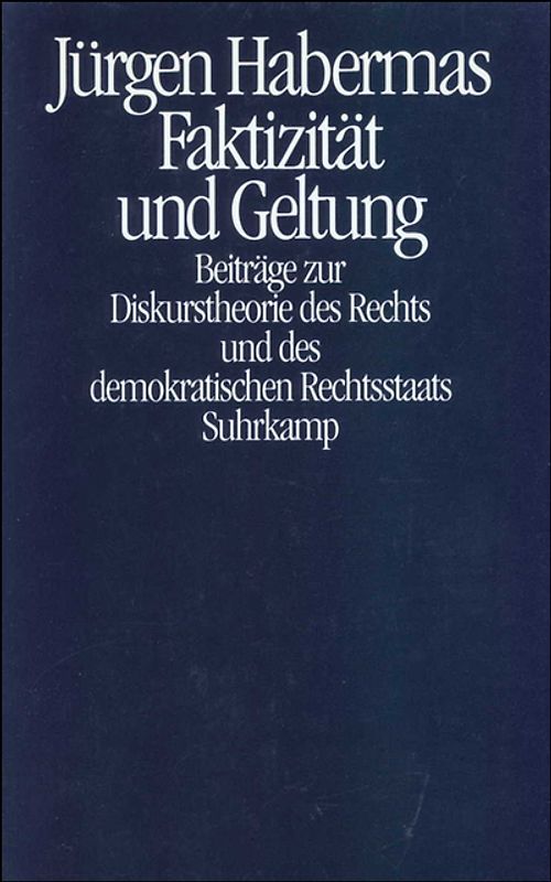 Faktizität und Geltung