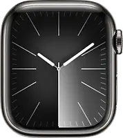 Apple Watch Series 9 41 mm Edelstahlgehäuse graphit [Wi-Fi + Cellular]