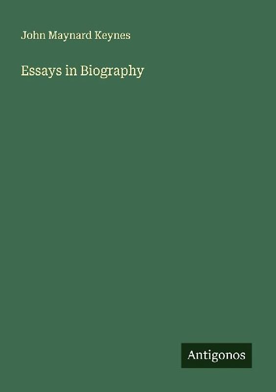 Essays in Biography