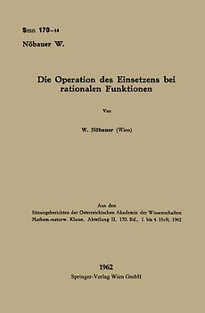 Die Operation des Einsetzens bei rationalen Funktionen