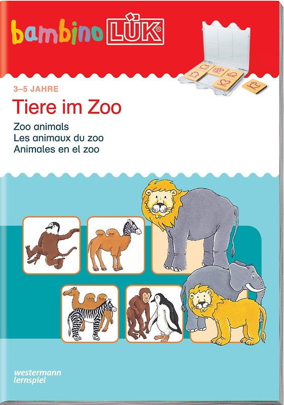 bambinoLÜK-Übungshefte / bambinoLÜK. Kindergarten / 3/4/5 Jahre: Tiere im Zoo