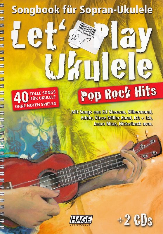 Let's Play Ukulele Pop Rock Hits (mit 2 CDs)