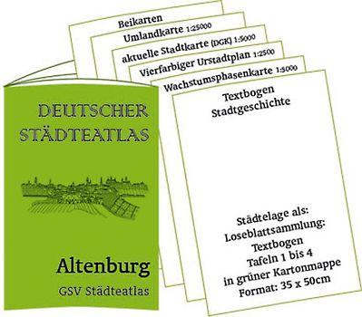 Stadtmappe Altenburg - Deutscher Städteatlas