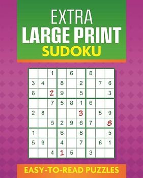 Extra Large Print Sudoku