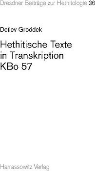 Hethitische Texte in Transkription, KBo 57