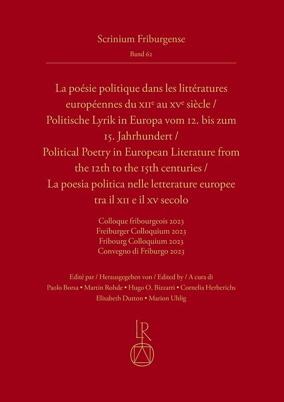 Politische Lyrik in Europa vom 12. bis zum 15. Jahrhundert