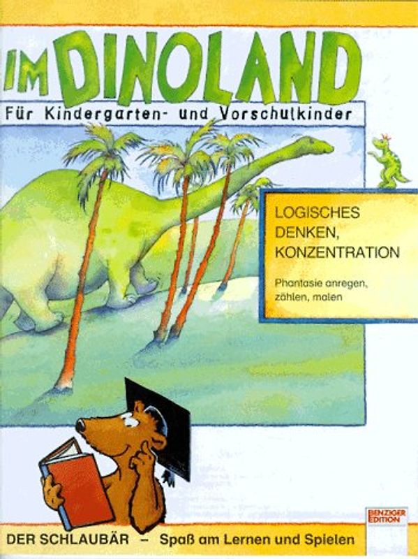 Im Dinoland. Für Kindergarten- und Vorschulkinder. Logisches Denken und Konzentration: Phantasie anregen, zählen und malen