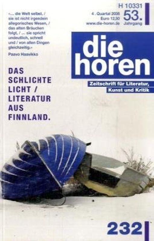 die horen Zeitschrift für Literatur, Kunst und Kritik