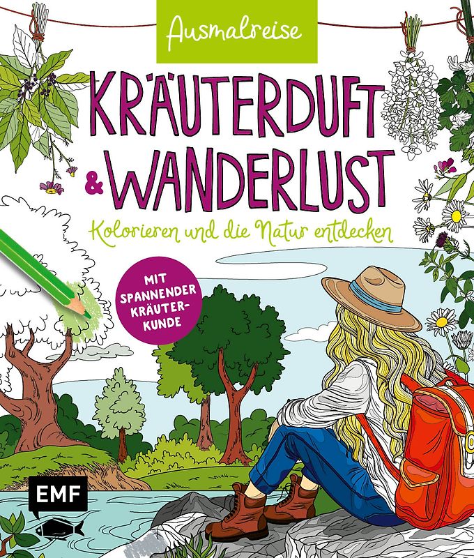 Ausmalreise Kräuterduft und Wanderlust