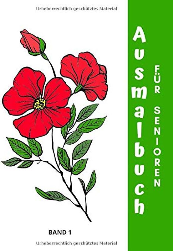 Ausmalbuch Für Senioren: Mit Über 50 Motiven/Für Erwachsene/Demenz/Geschenke und Beschäftigung Für Senioren/Auch Mandala Spiel/A4
