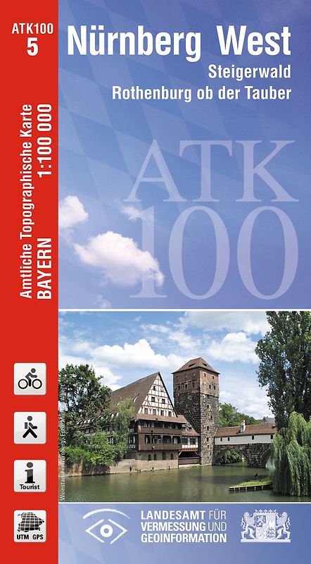ATK100-5 Nürnberg West (Amtliche Topographische Karte 1:100000)