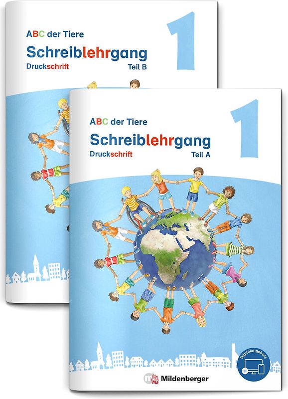 ABC der Tiere 1 Neubearbeitung – Schreiblehrgang Druckschrift, Teil A und B