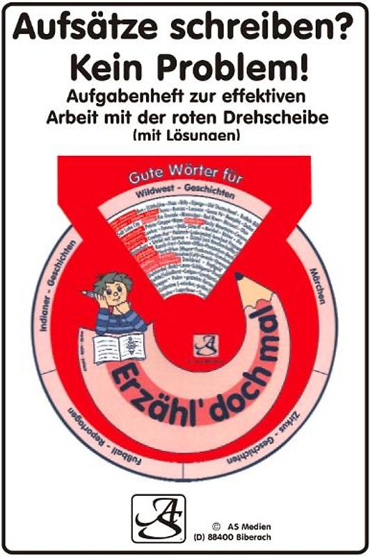 Aufsatzpaket rot (Drehscheibe + Arbeitsheft)