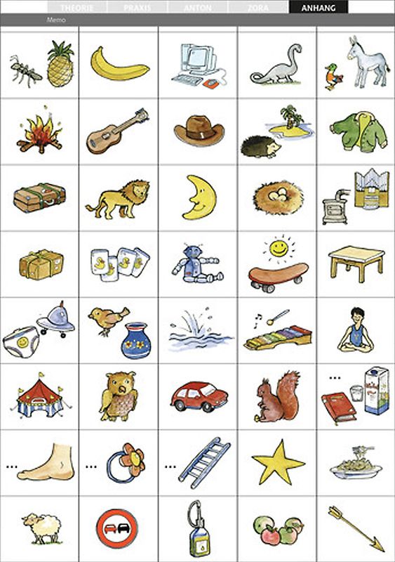 Anton und Zora / Spielvorlagen zum Nachkauf