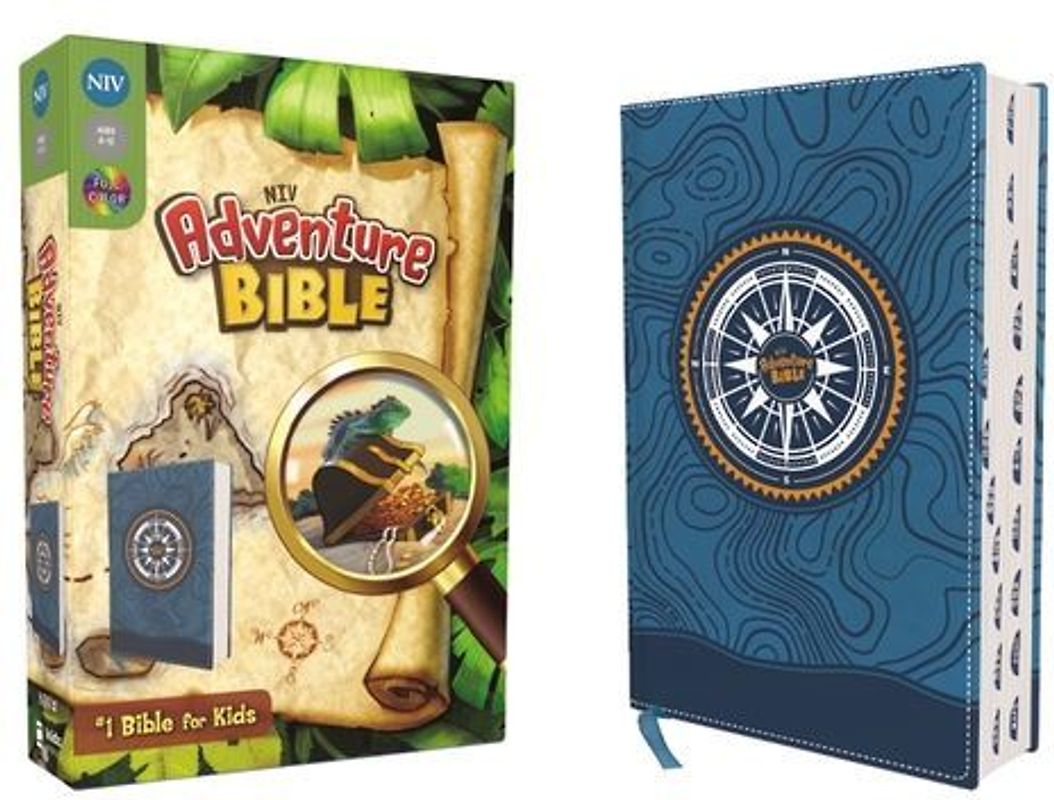Niv, Adventure Bible, Leathersoft, Blue, Full Color, Thumb Indexed Tabs