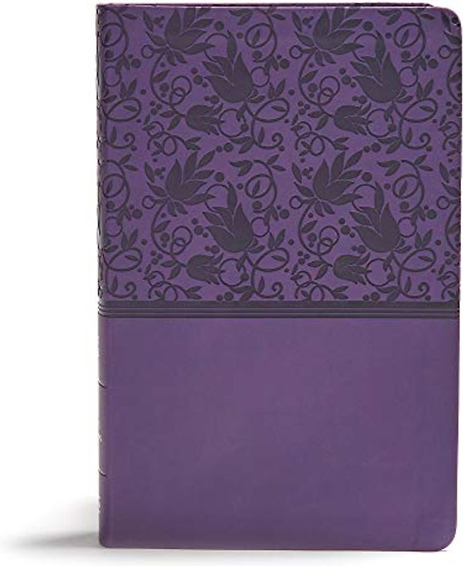 KJV Giant Print Reference Bible, Purple Leathertouch