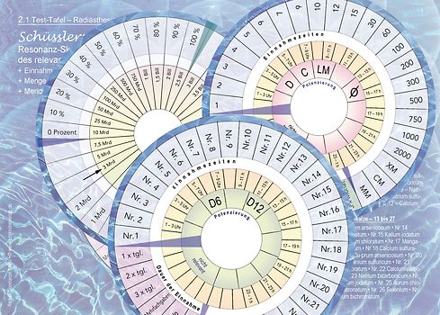 Test-Tafeln (2) Pocket, mit 4 Testskalen