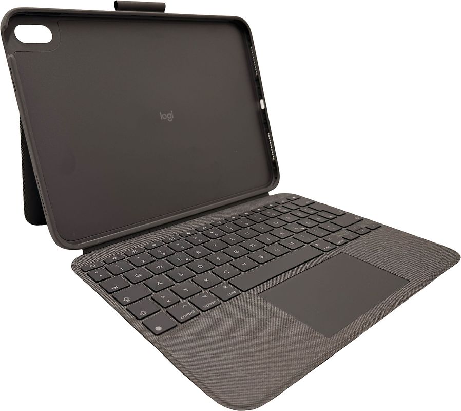 Logitech Combo Touch Keyboard Dock für iPad 10. Generation und A16 [deutsches Tastaturlayout, QWERTZ] oxford grey