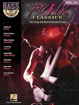 Bass Play Along Volume 12 Punk Classics Bass Guitar Book/Cd (Hal Leonard Bass Play-Along) - Various
