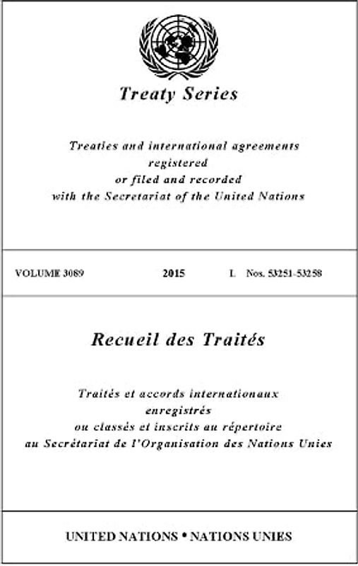 Treaty (United Nations Treaty Series / Recueil des Traites des Nations Unies)