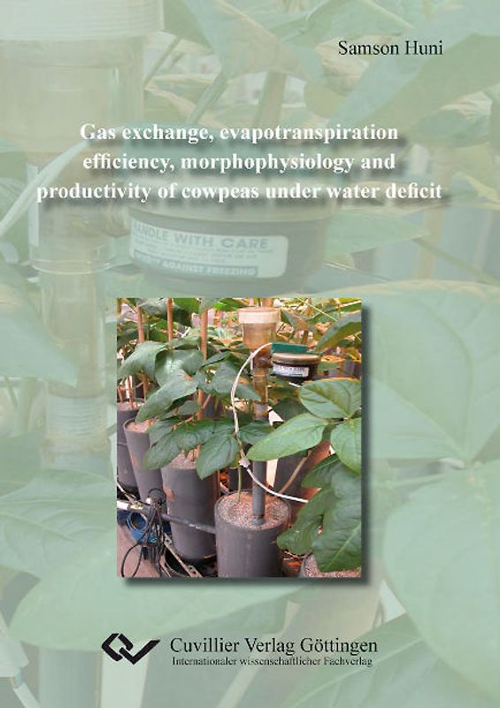 Gas exchange, evapotranspiration efficiency, morphophysiology and productivity of cowpeas under water deficit
