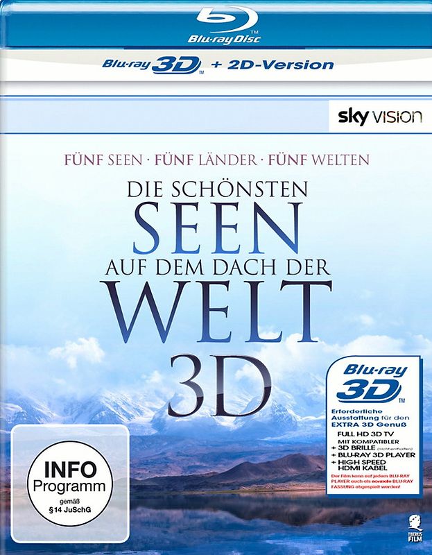 Die schönsten Seen auf dem Dach der Welt 3D [inkl. 2D Version] 3D Blu-ray Disc