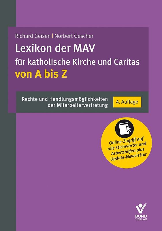Lexikon der MAV für katholische Kirche und Caritas von A – Z