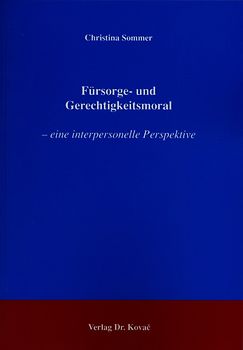 Fürsorge- und Gerechtigkeitsmoral
