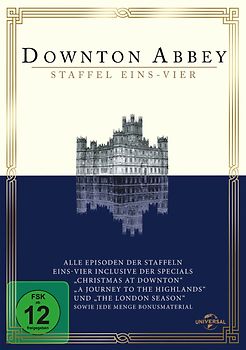 Downton Abbey - Season 1-4 [Digipack, 16 DVDs inkl. exklusiver Soundtrack-CD] DVD